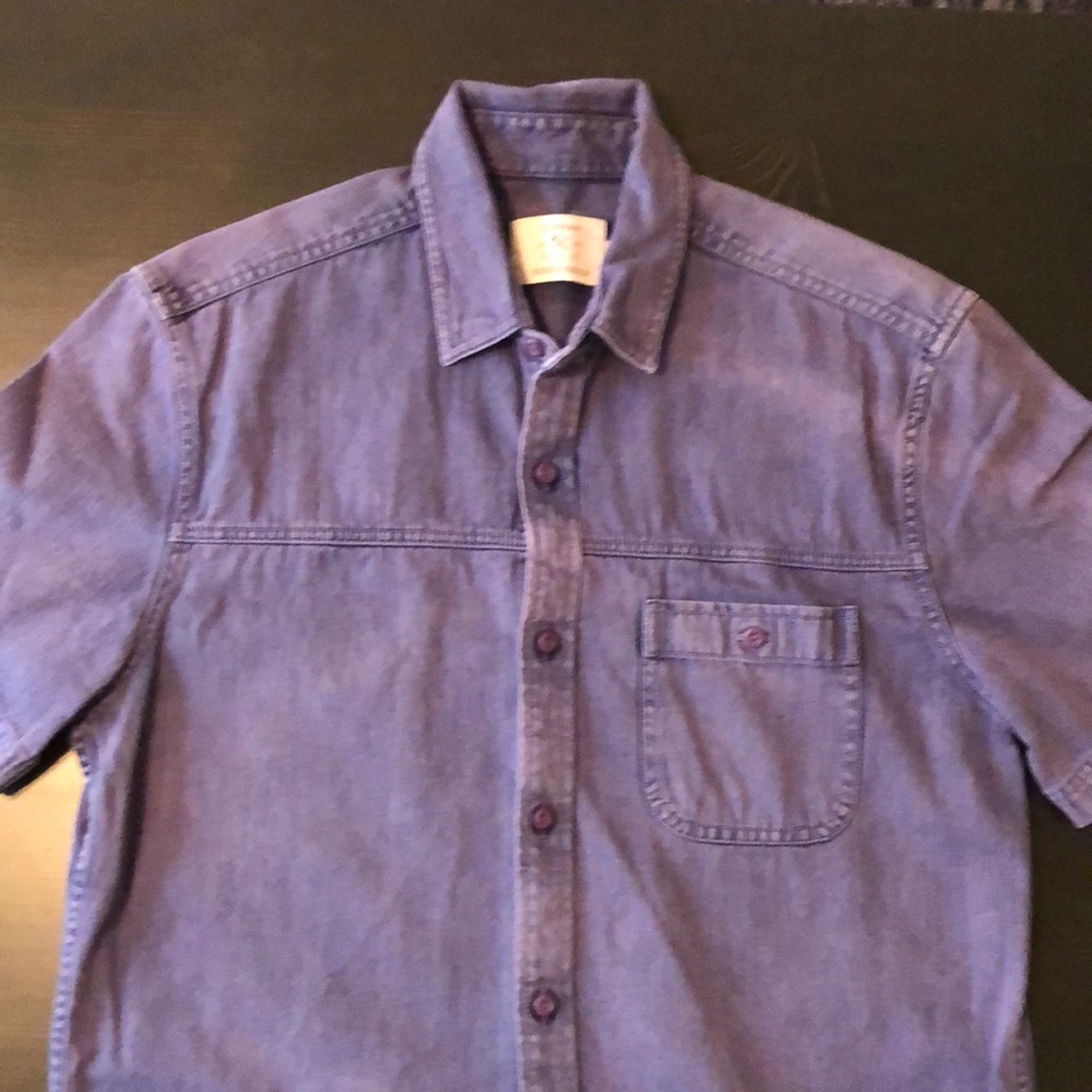 Topman Purple Denim Shirt